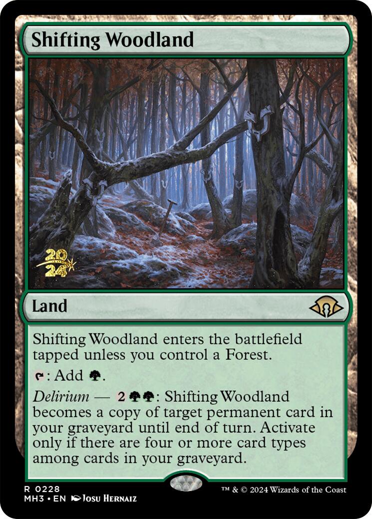 Shifting Woodland [Modern Horizons 3 Prerelease Promos] | D20 Games