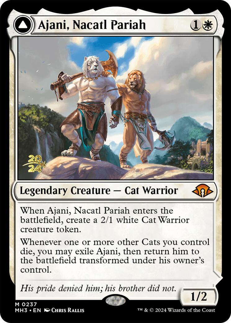 Ajani, Nacatl Pariah [Modern Horizons 3 Prerelease Promos] | D20 Games