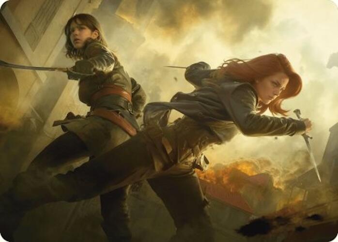 Mary Read and Anne Bonny Art Card [Assassin's Creed Art Series] | D20 Games