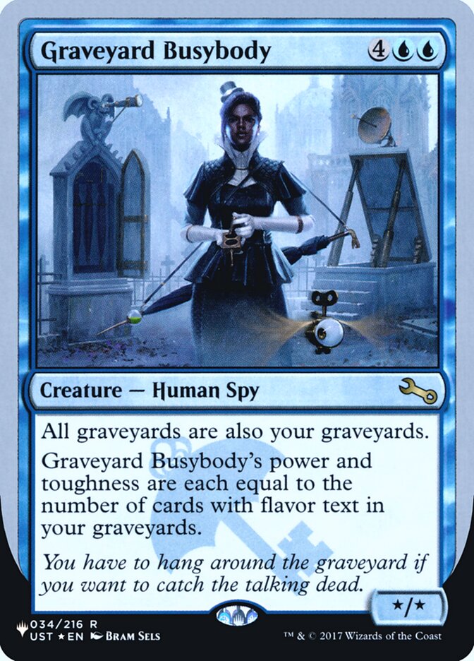 Graveyard Busybody (Unfinity Foil Edition) [The List] | D20 Games