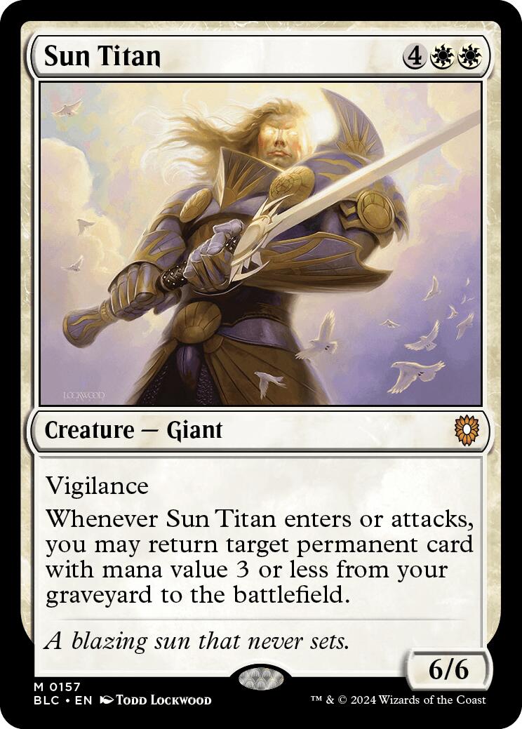 Sun Titan [Bloomburrow Commander] | D20 Games