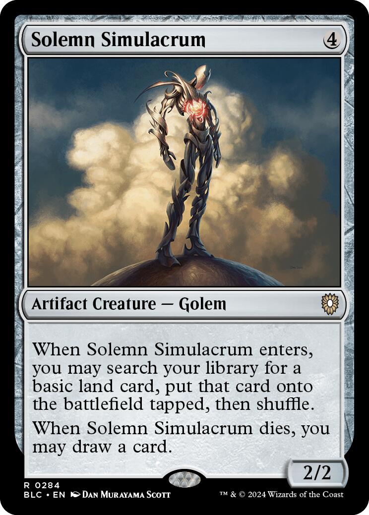 Solemn Simulacrum [Bloomburrow Commander] | D20 Games