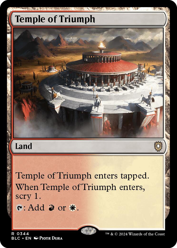 Temple of Triumph [Bloomburrow Commander] | D20 Games