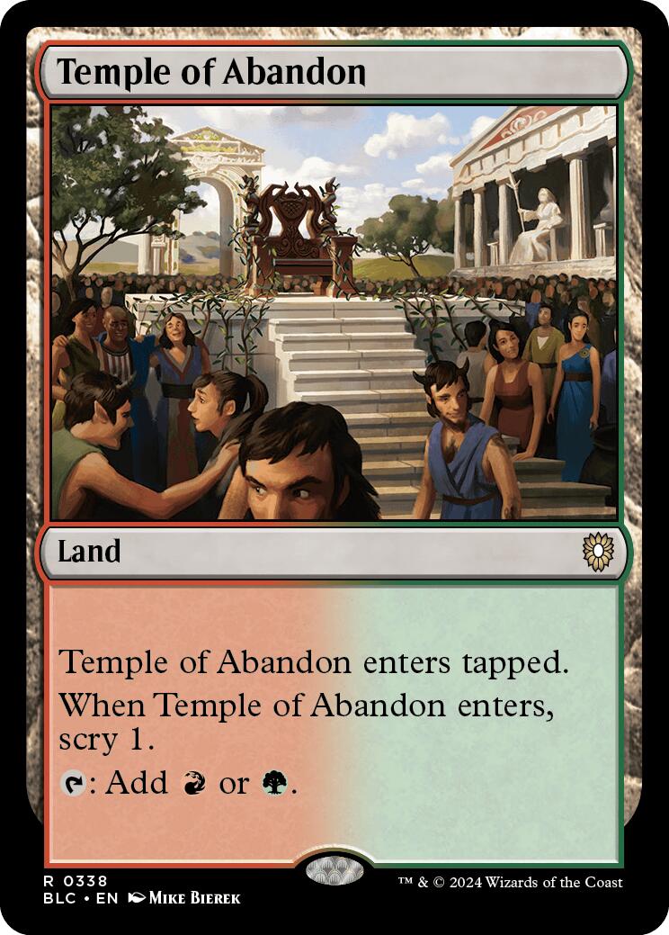 Temple of Abandon [Bloomburrow Commander] | D20 Games