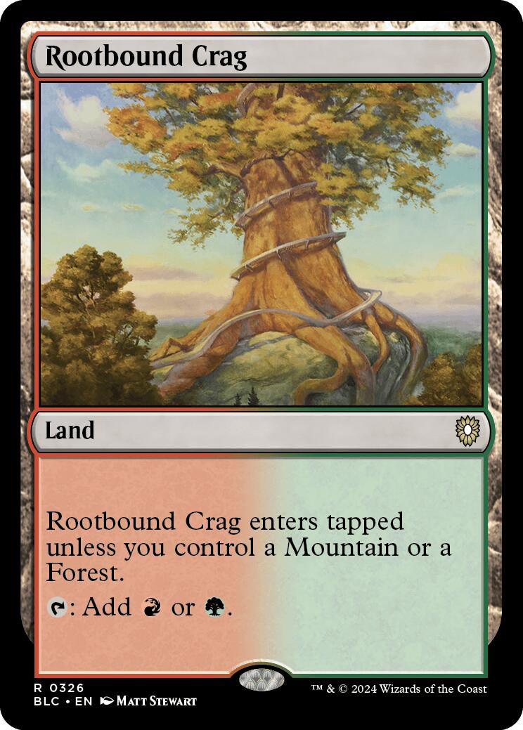 Rootbound Crag [Bloomburrow Commander] | D20 Games