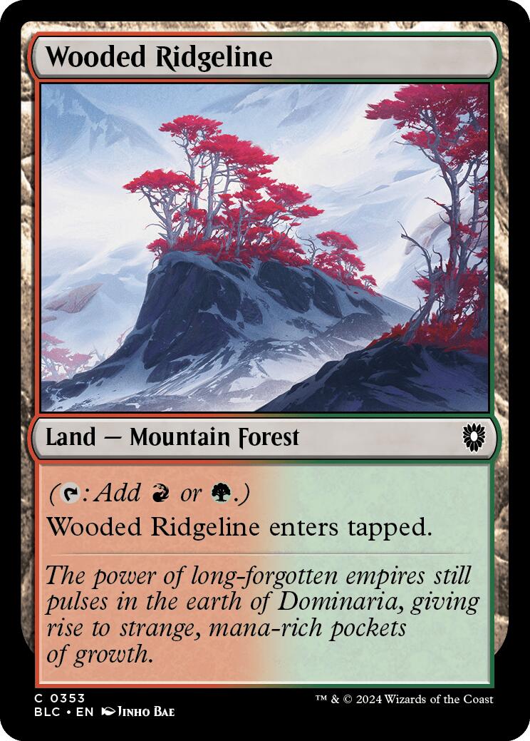 Wooded Ridgeline [Bloomburrow Commander] | D20 Games