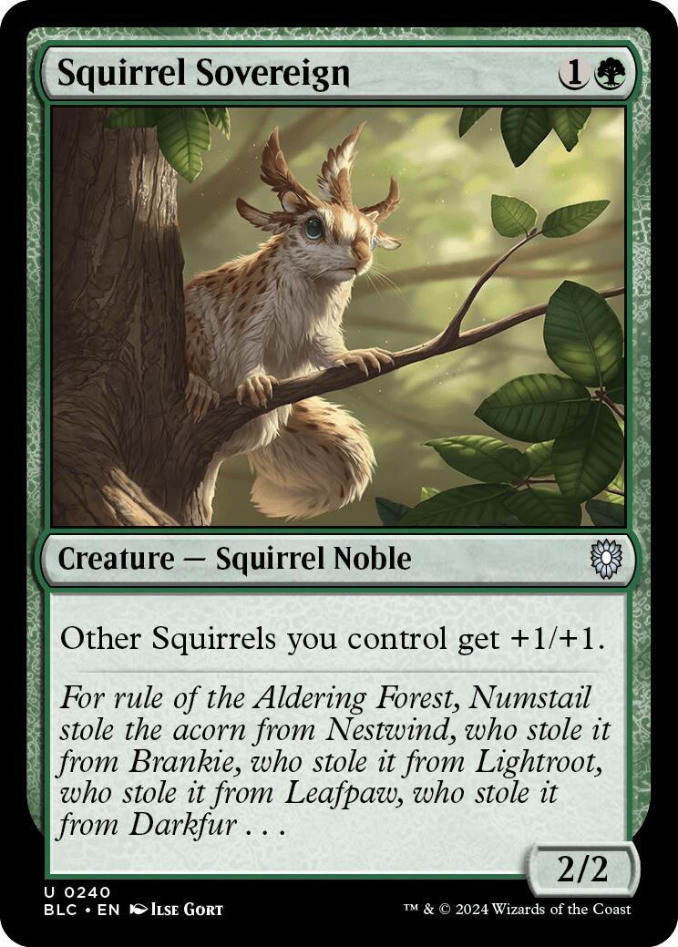 Squirrel Sovereign [Bloomburrow Commander] | D20 Games