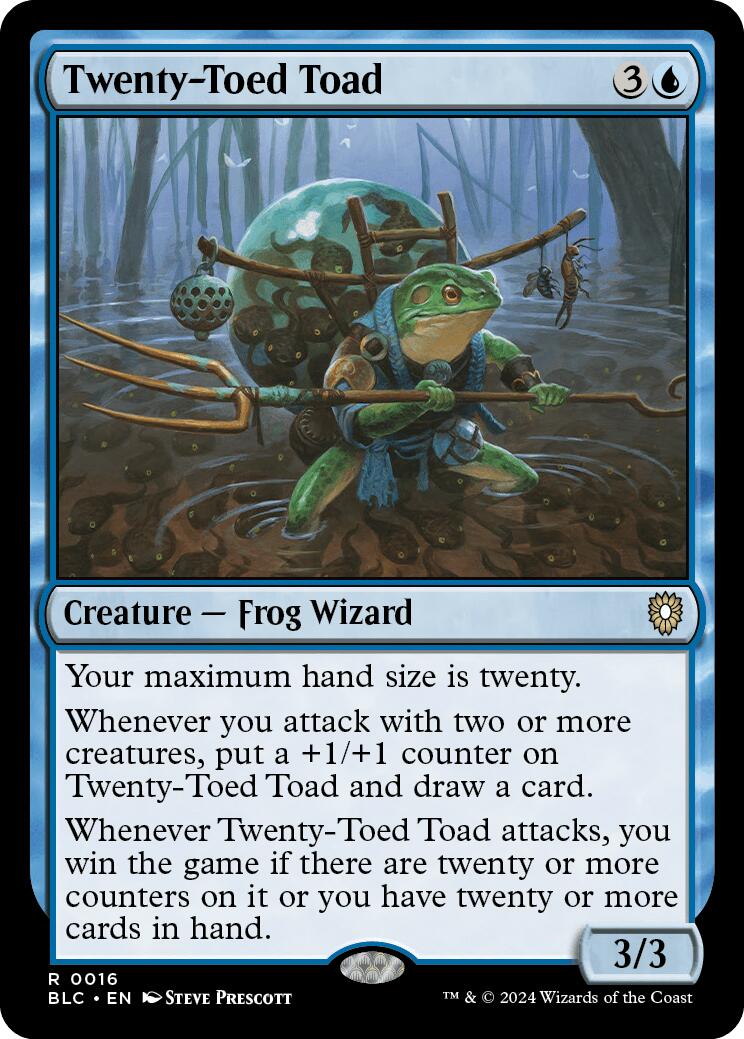 Twenty-Toed Toad [Bloomburrow Commander] | D20 Games