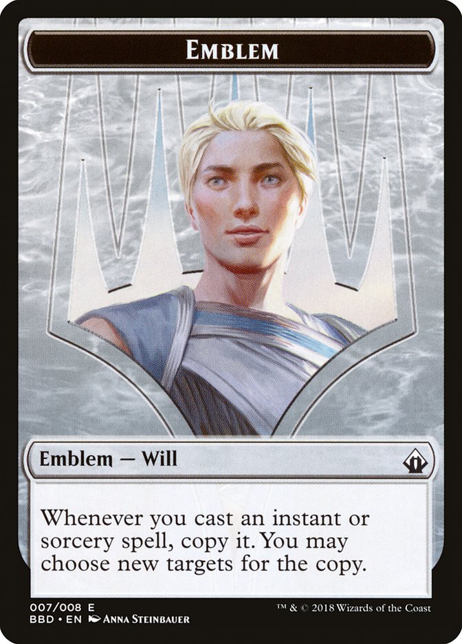 Will Kenrith Emblem [Battlebond Tokens] | D20 Games