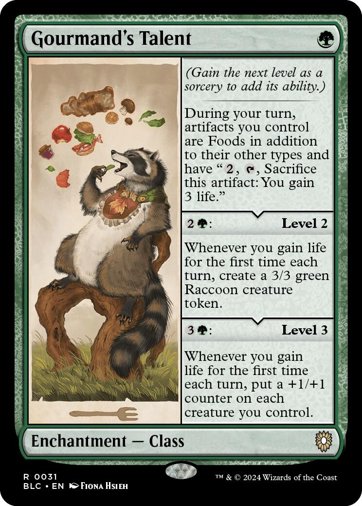 Gourmand's Talent [Bloomburrow Commander] | D20 Games