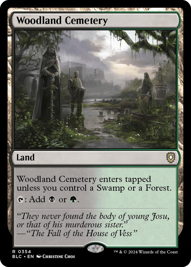 Woodland Cemetery [Bloomburrow Commander] | D20 Games