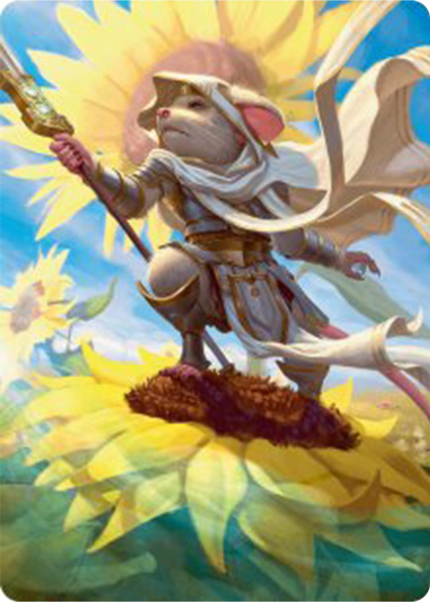 Elspeth, Sun's Champion Art Card [Bloomburrow Art Series] | D20 Games