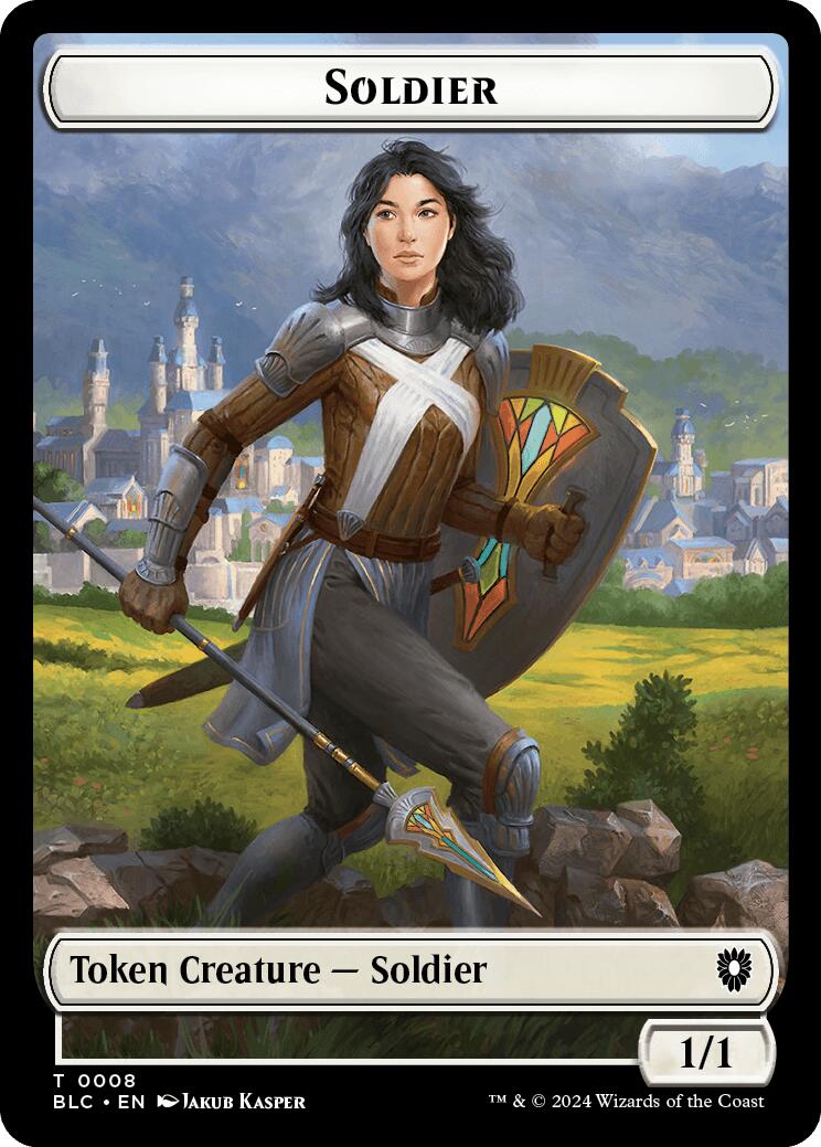 Soldier // Citizen Double-Sided Token [Bloomburrow Commander Tokens] | D20 Games