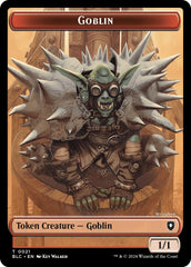 Goblin // Thopter Double-Sided Token [Bloomburrow Commander Tokens] | D20 Games