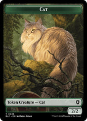 Cat // Beast (025) Double-Sided Token [Bloomburrow Commander Tokens] | D20 Games