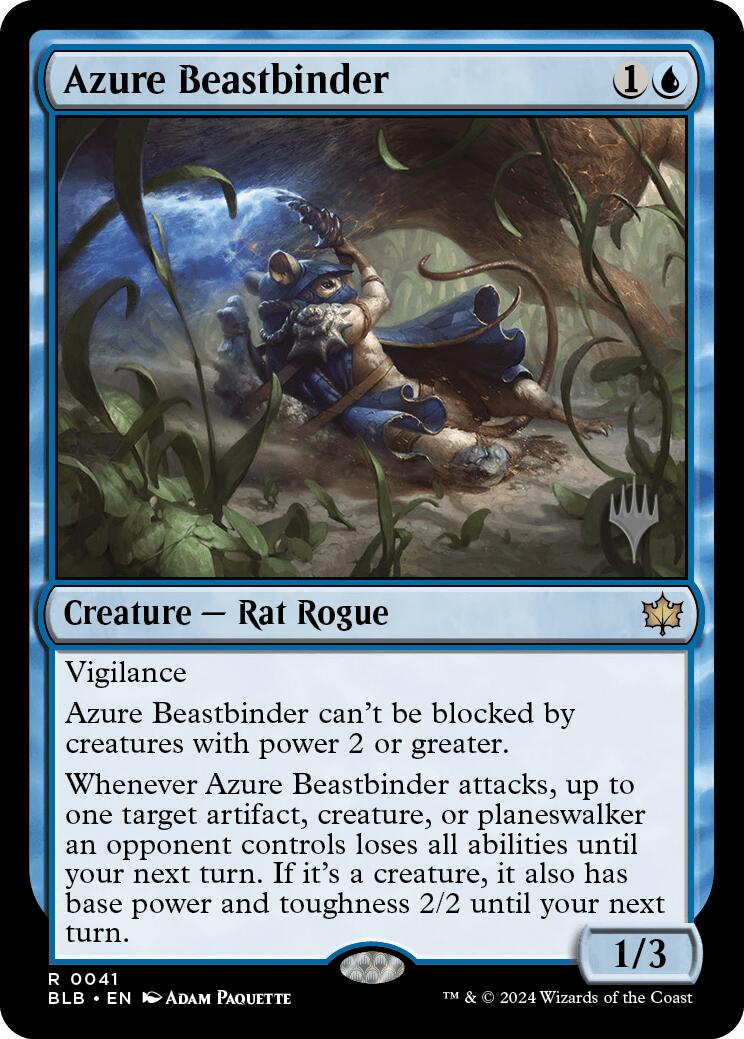 Azure Beastbinder (Promo Pack) [Bloomburrow Promos] | D20 Games