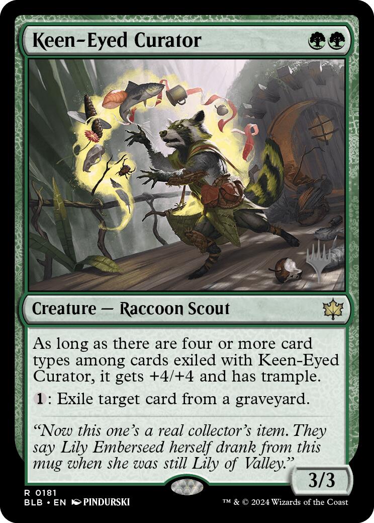 Keen-Eyed Curator (Promo Pack) [Bloomburrow Promos] | D20 Games