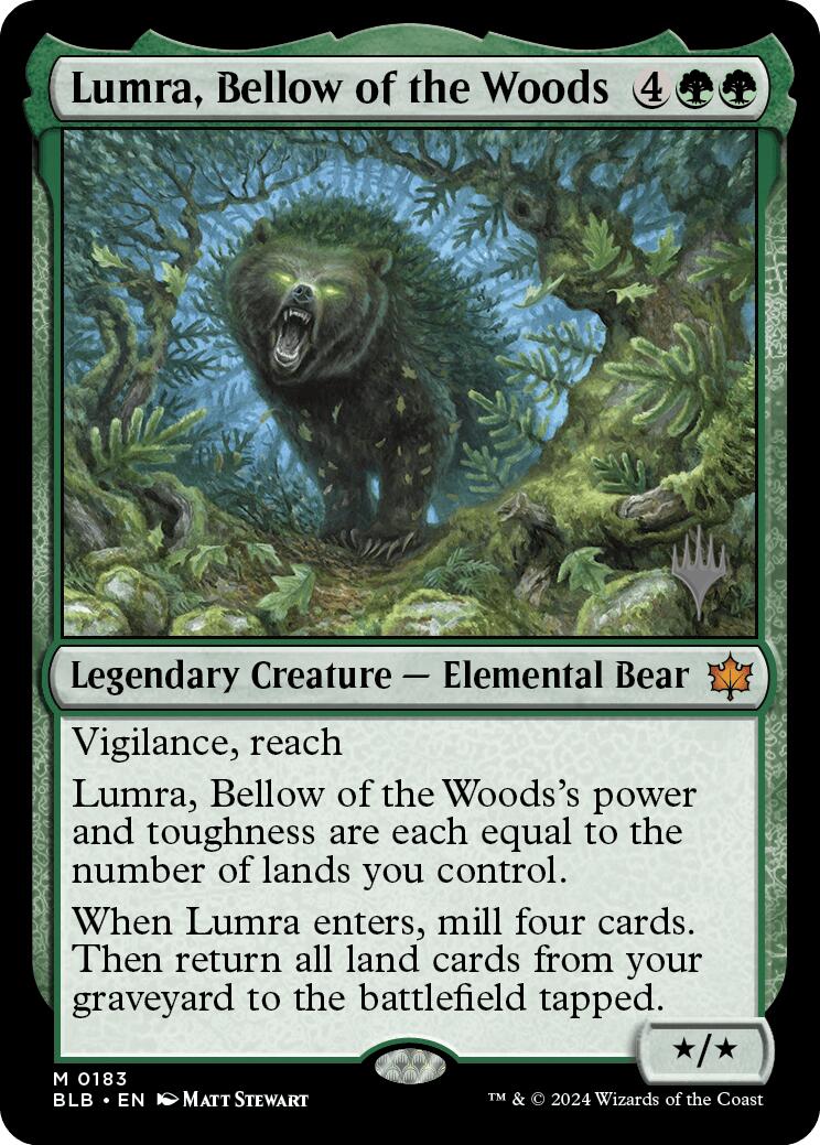 Lumra, Bellow of the Woods (Promo Pack) [Bloomburrow Promos] | D20 Games