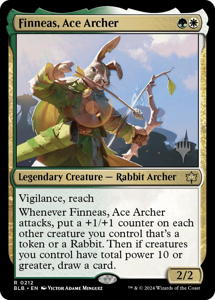 Finneas, Ace Archer (Promo Pack) [Bloomburrow Promos] | D20 Games