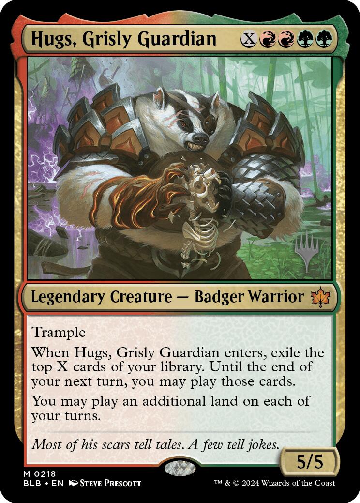 Hugs, Grisly Guardian (Promo Pack) [Bloomburrow Promos] | D20 Games