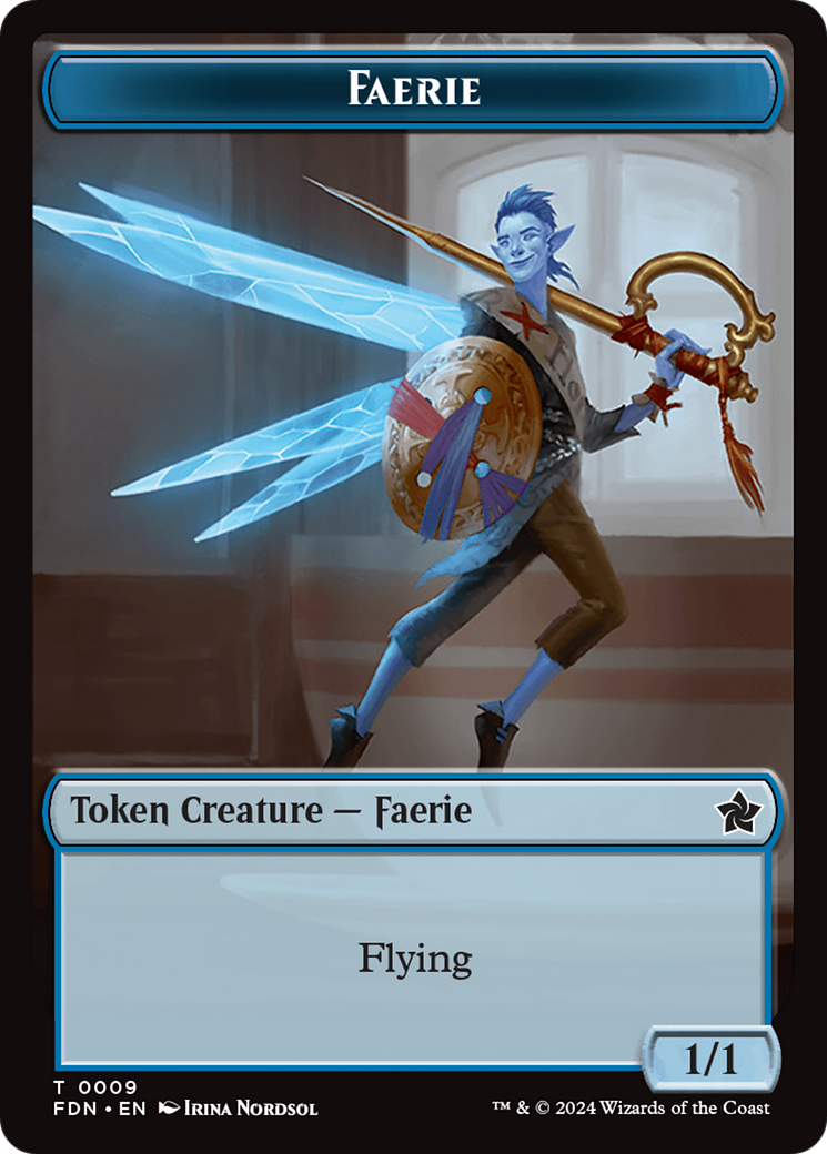 Soldier // Faerie Double-Sided Token [Foundations Tokens] | D20 Games