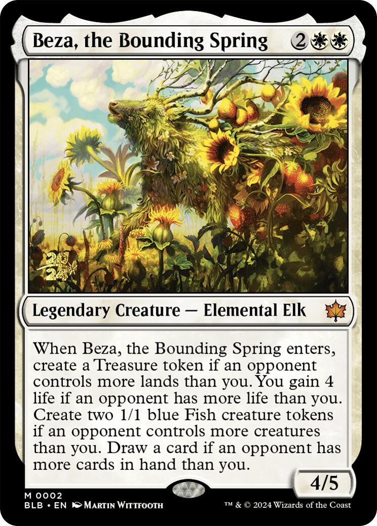 Beza, the Bounding Spring [Bloomburrow Prerelease Promos] | D20 Games