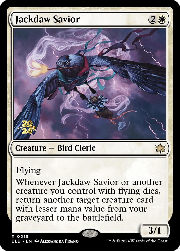 Jackdaw Savior [Bloomburrow Prerelease Promos] | D20 Games