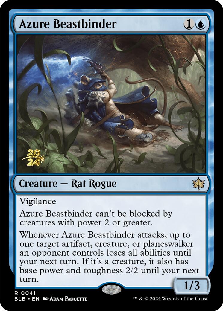 Azure Beastbinder [Bloomburrow Prerelease Promos] | D20 Games