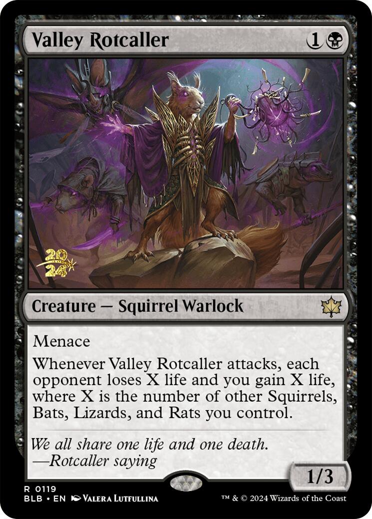 Valley Rotcaller [Bloomburrow Prerelease Promos] | D20 Games