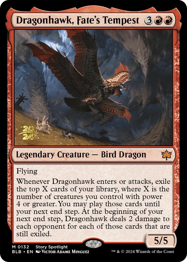 Dragonhawk, Fate's Tempest [Bloomburrow Prerelease Promos] | D20 Games