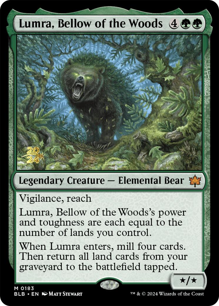 Lumra, Bellow of the Woods [Bloomburrow Prerelease Promos] | D20 Games