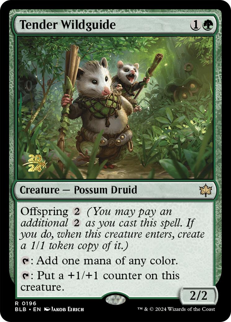 Tender Wildguide [Bloomburrow Prerelease Promos] | D20 Games