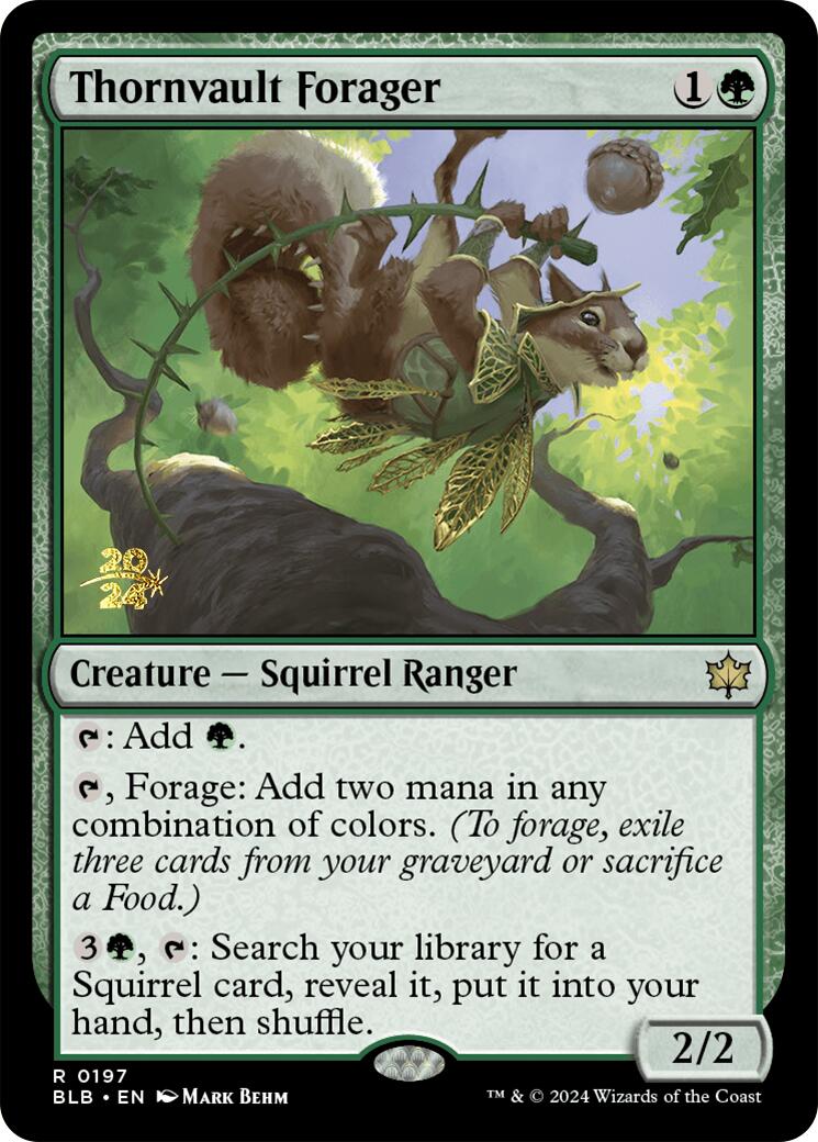 Thornvault Forager [Bloomburrow Prerelease Promos] | D20 Games