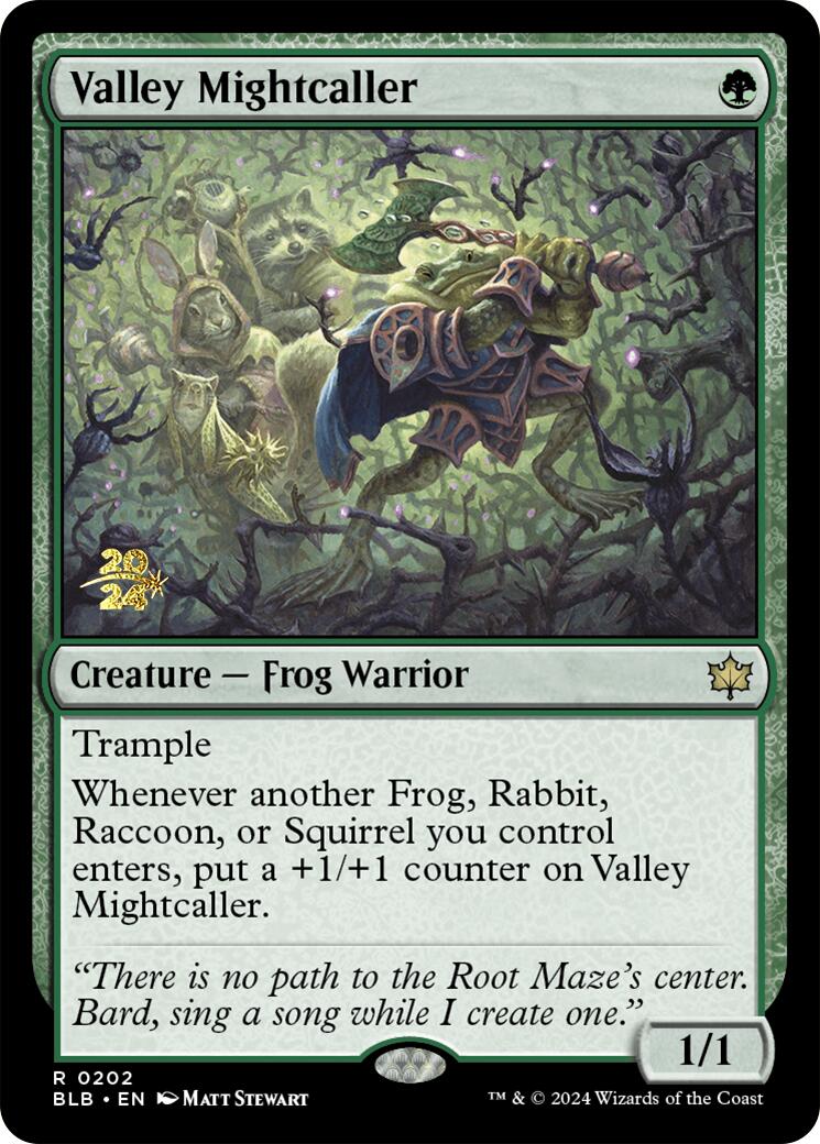 Valley Mightcaller [Bloomburrow Prerelease Promos] | D20 Games