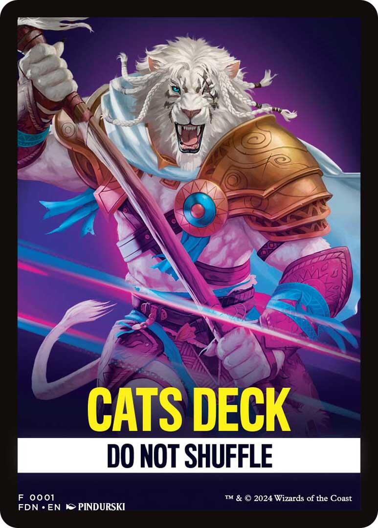 Cats Deck Theme Card [Foundations] | D20 Games