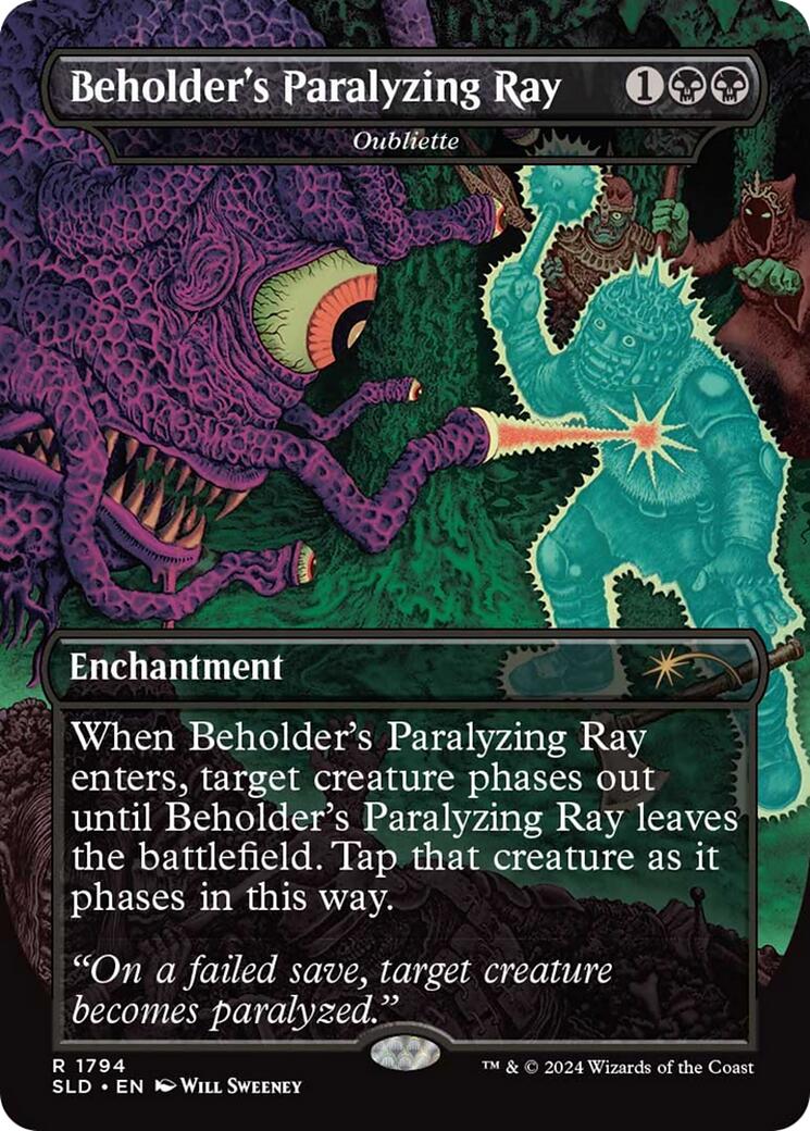 Beholder's Paralyzing Ray - Oubliette [Secret Lair Drop Series] | D20 Games