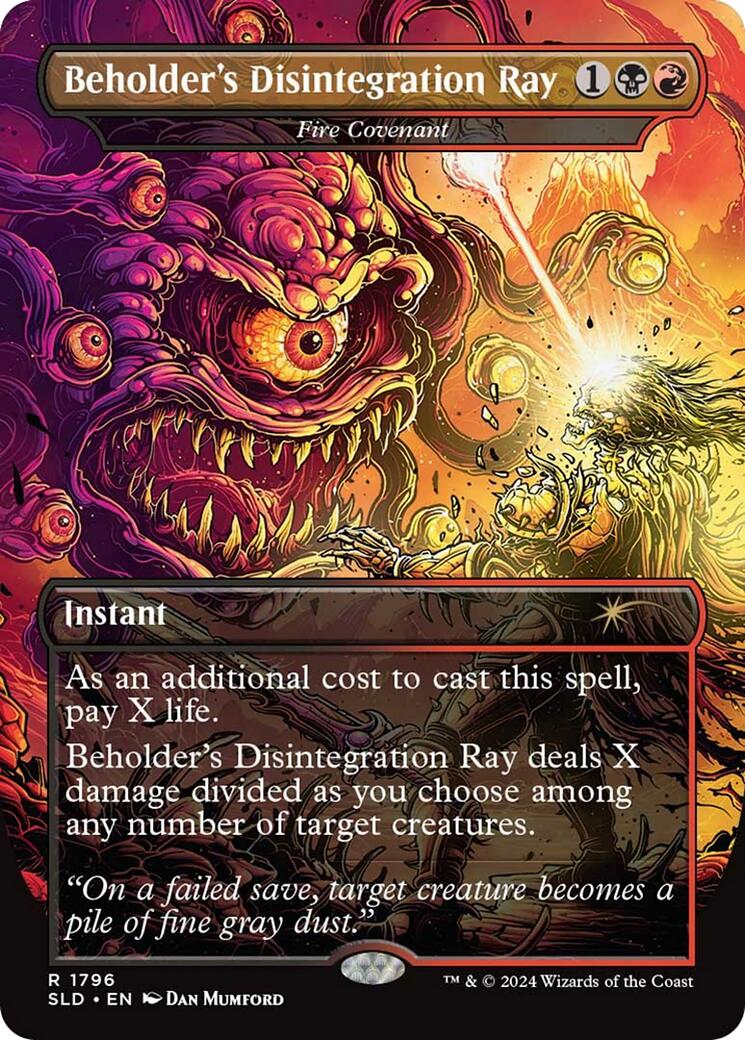 Beholder's Disintegration Ray - Fire Covenant [Secret Lair Drop Series] | D20 Games