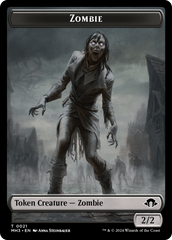 Zombie // Energy Reserve Double-Sided Token [Modern Horizons 3 Tokens] | D20 Games