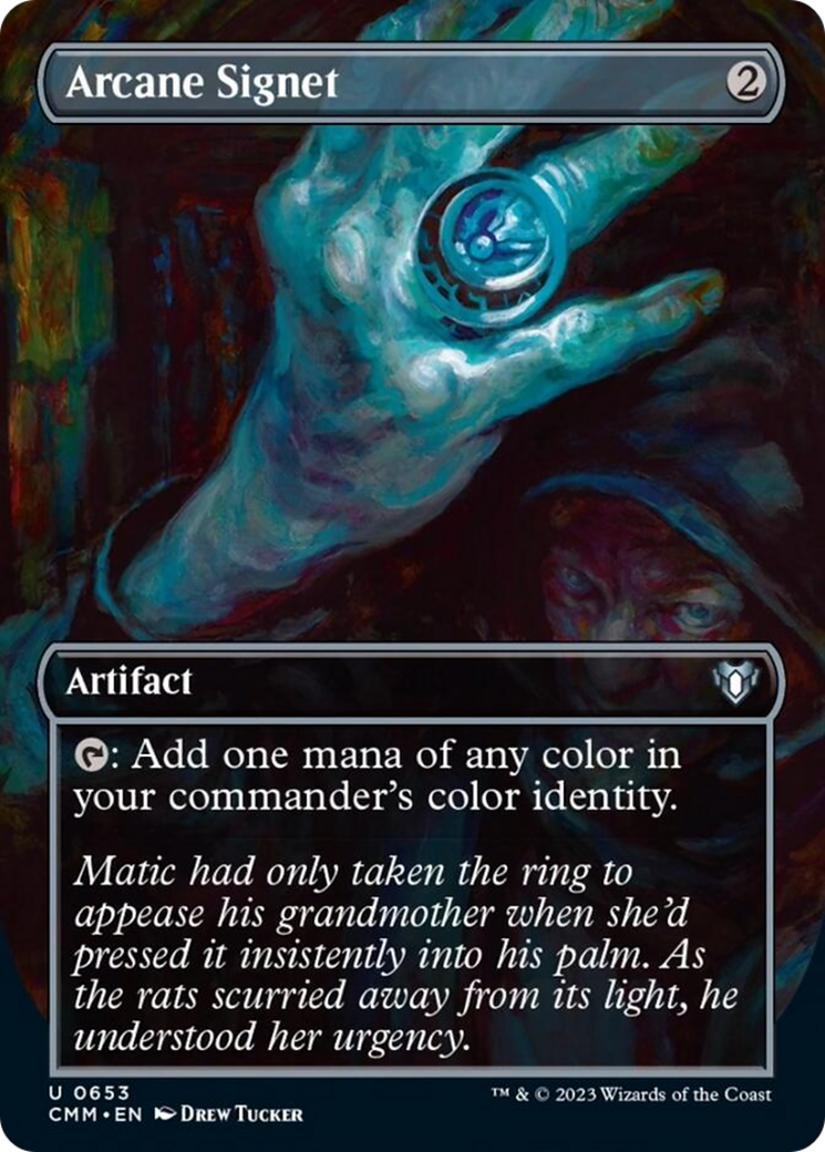 Arcane Signet (Borderless Alternate Art) [Commander Masters] | D20 Games