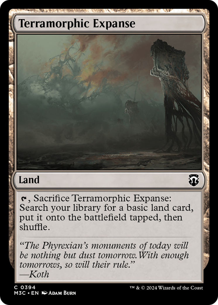 Terramorphic Expanse (Ripple Foil) [Modern Horizons 3 Commander] | D20 Games