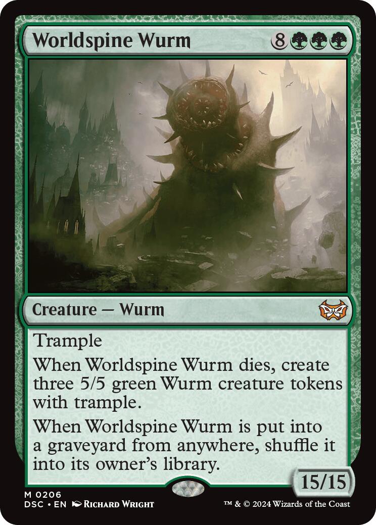 Worldspine Wurm [Duskmourn: House of Horror Commander] | D20 Games