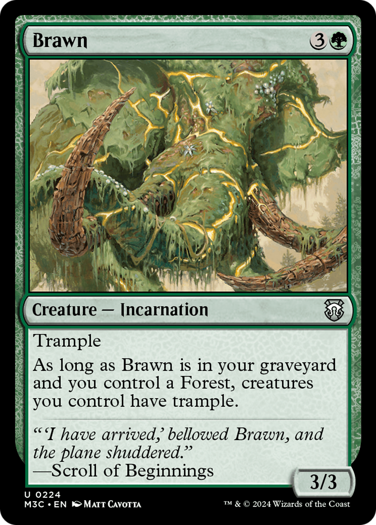 Brawn (Ripple Foil) [Modern Horizons 3 Commander] | D20 Games