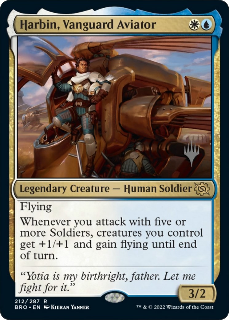 Harbin, Vanguard Aviator (Promo Pack) [The Brothers' War Promos] | D20 Games