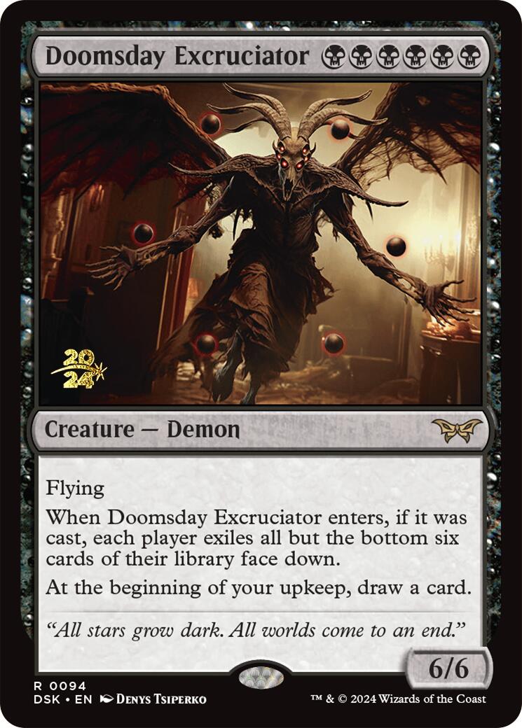 Doomsday Excruciator [Duskmourn: House of Horror Prerelease Promos] | D20 Games