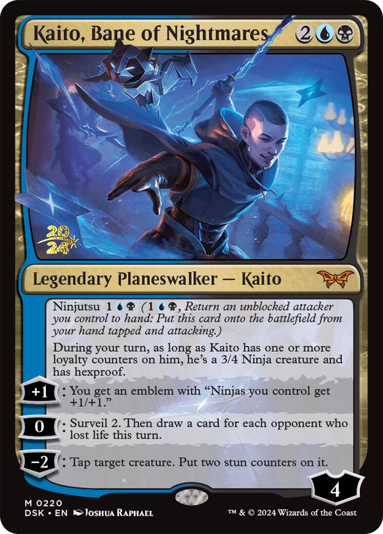 Kaito, Bane of Nightmares [Duskmourn: House of Horror Prerelease Promos] | D20 Games