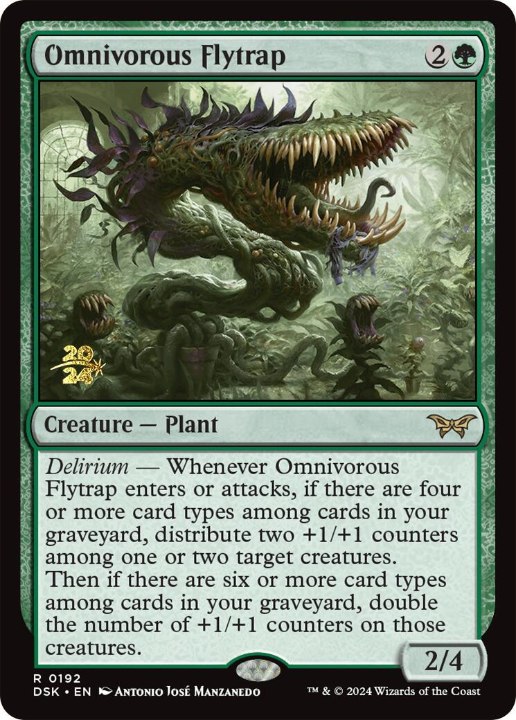 Omnivorous Flytrap [Duskmourn: House of Horror Prerelease Promos] | D20 Games