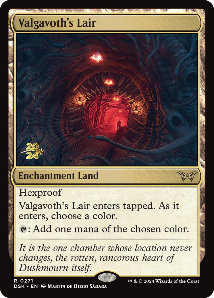 Valgavoth's Lair [Duskmourn: House of Horror Prerelease Promos] | D20 Games