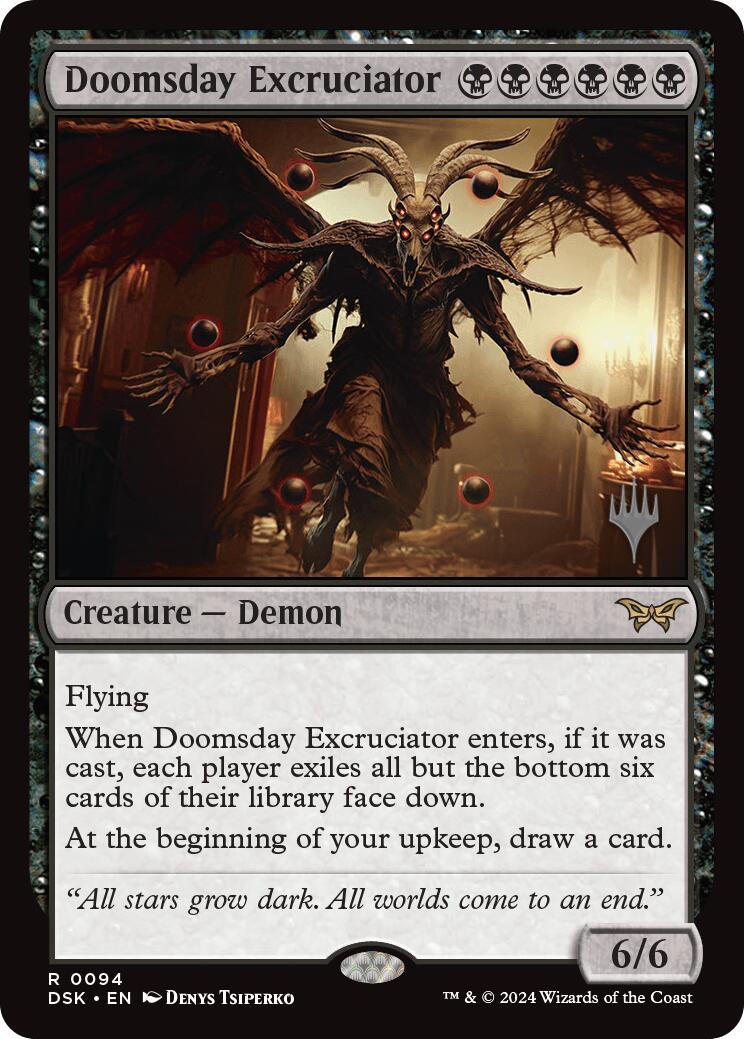 Doomsday Excruciator [Duskmourn: House of Horror Promos] | D20 Games