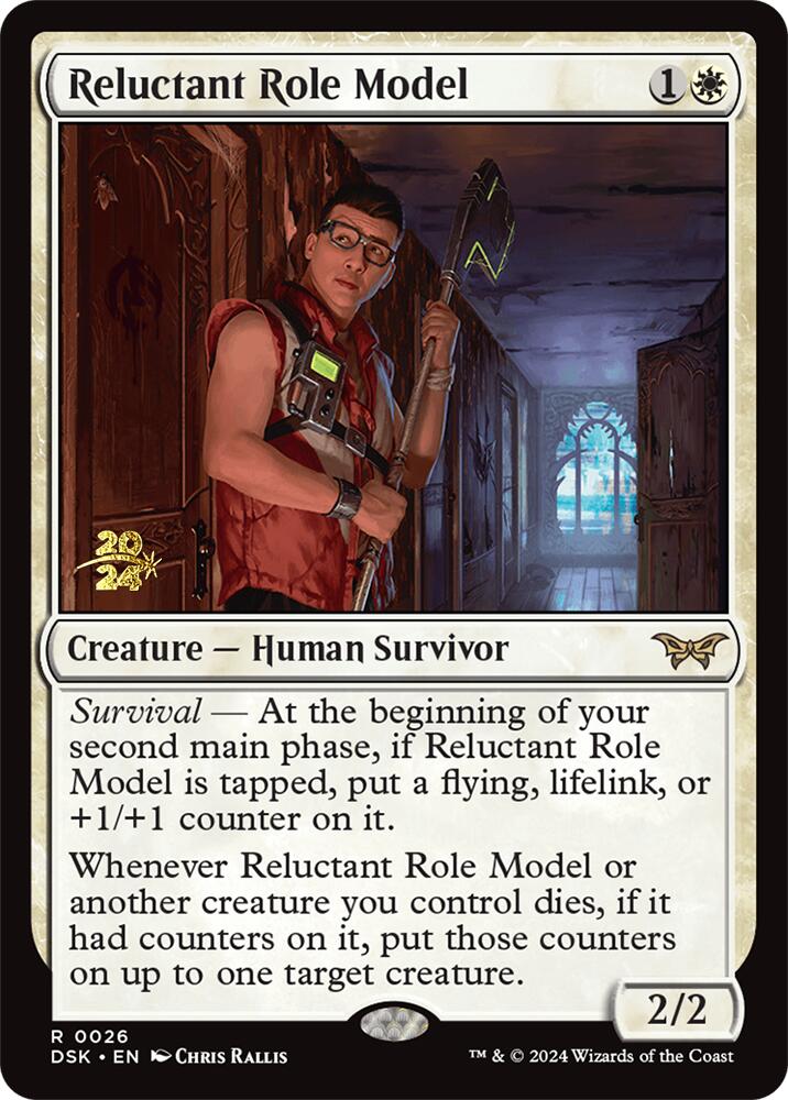 Reluctant Role Model (0026) [Duskmourn: House of Horror Prerelease Promos] | D20 Games