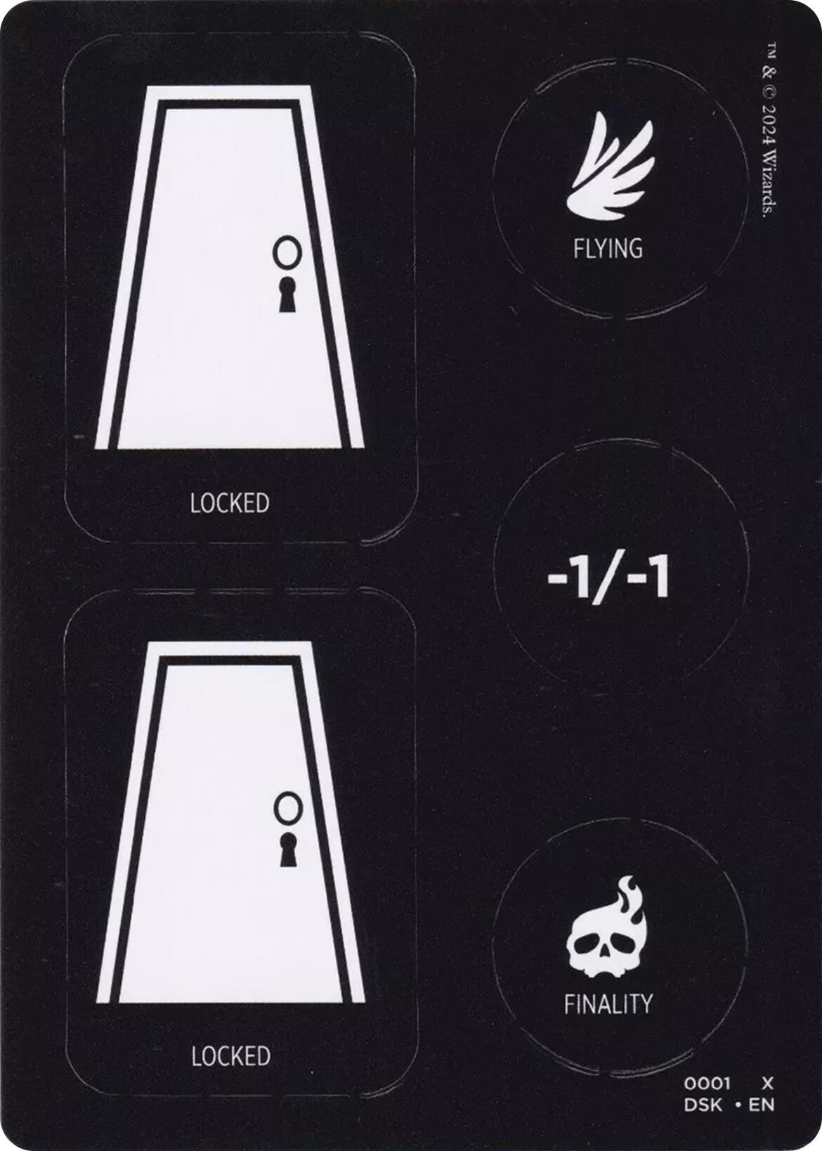 Punch Card Token (1 // 2) [Duskmourn: House of Horror Tokens] | D20 Games